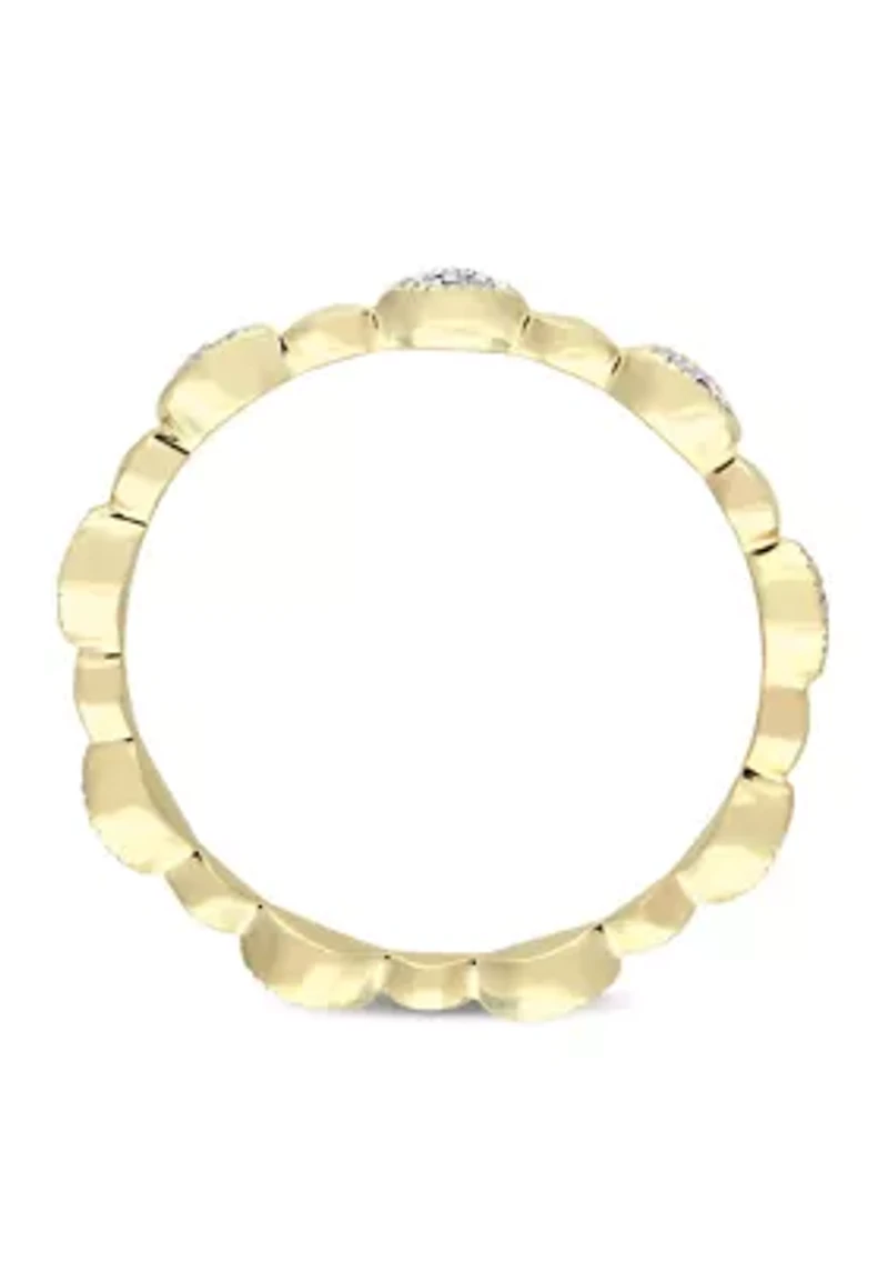 1/10 ct. t.w. Diamond Eternity Ring 10K Yellow Gold