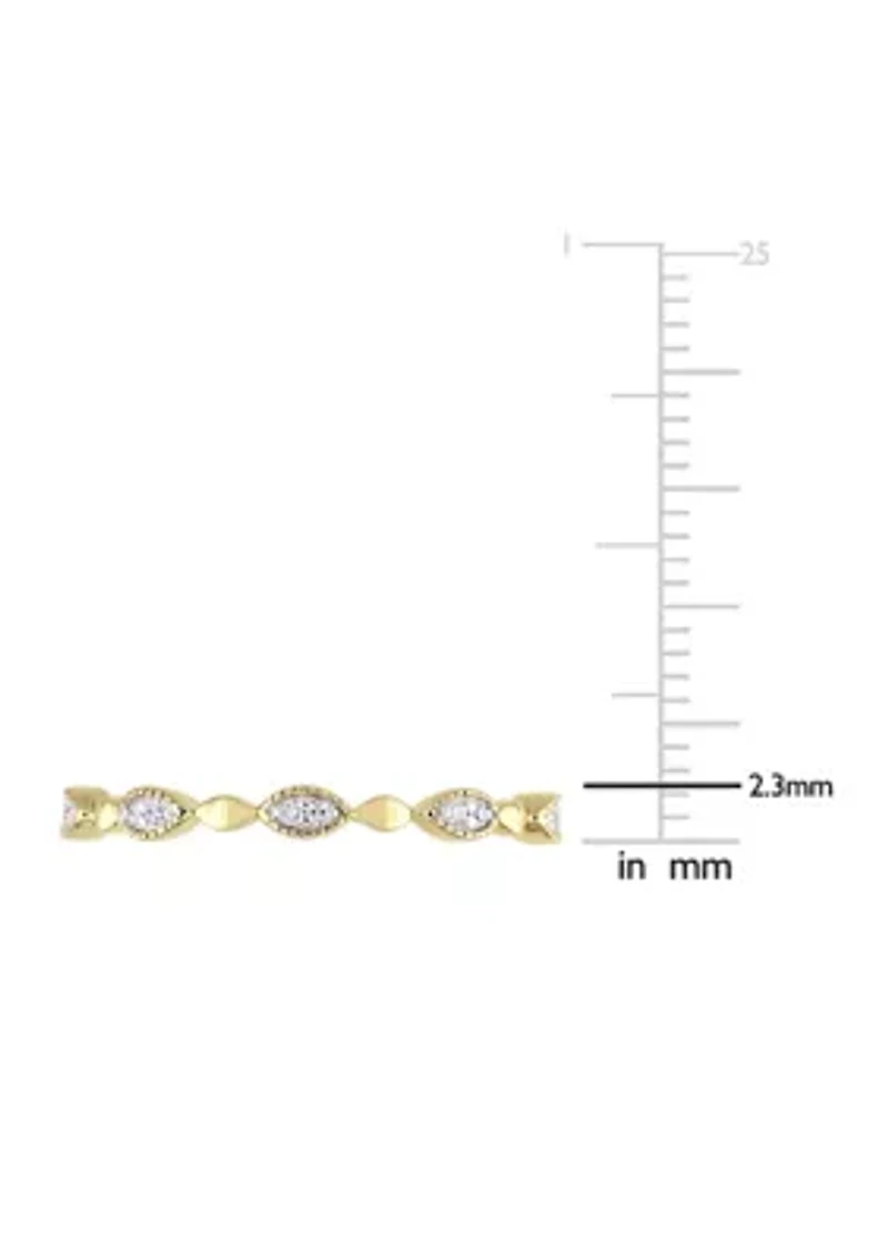 1/10 ct. t.w. Diamond Eternity Ring 10K Yellow Gold