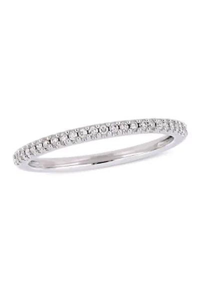 1/8 ct. t.w. Diamond Wedding Band 14K White Gold