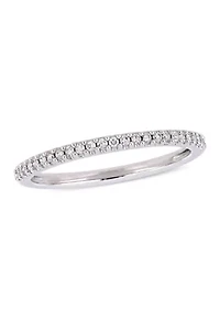 1/8 ct. t.w. Diamond Wedding Band 14K White Gold