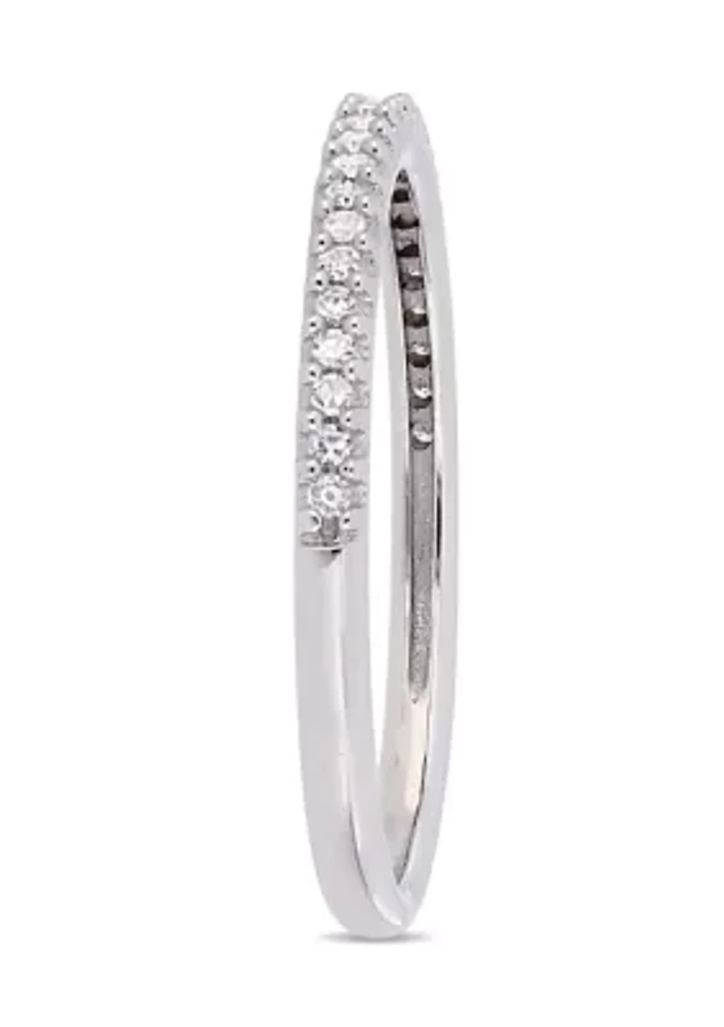 1/8 ct. t.w. Diamond Wedding Band 14K White Gold
