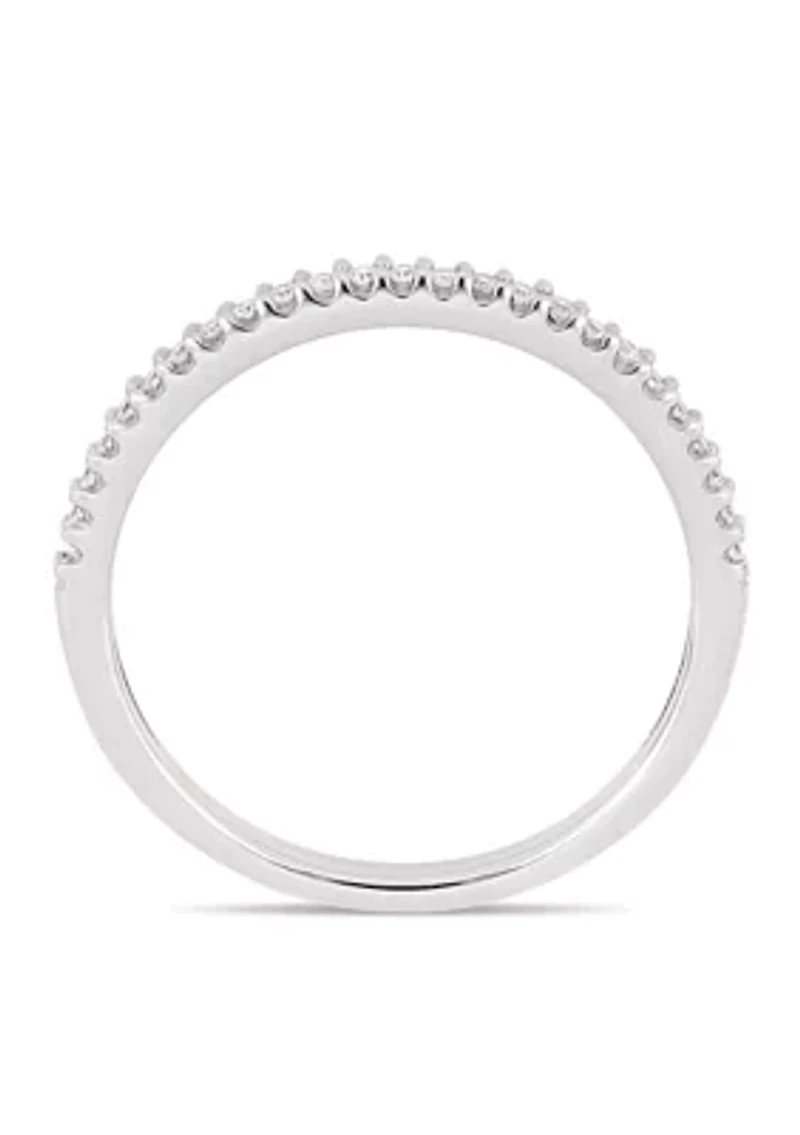 1/8 ct. t.w. Diamond Wedding Band 14K White Gold