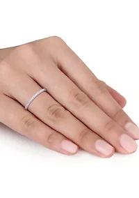 1/8 ct. t.w. Diamond Wedding Band 14K White Gold