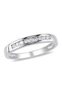 1/5 ct. t.w. Diamond Eternity Band 10K White Gold