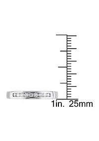 1/5 ct. t.w. Diamond Eternity Band 10K White Gold