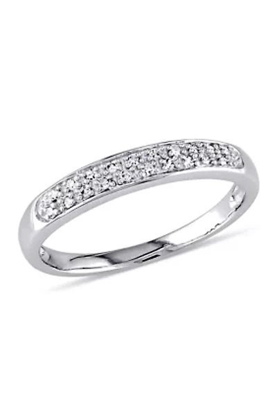 1/10 ct. t.w. Diamond Anniversary Band 10K White Gold