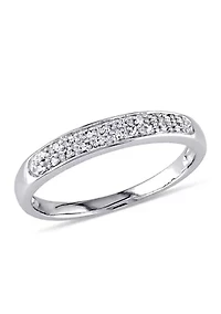 1/10 ct. t.w. Diamond Anniversary Band 10K White Gold