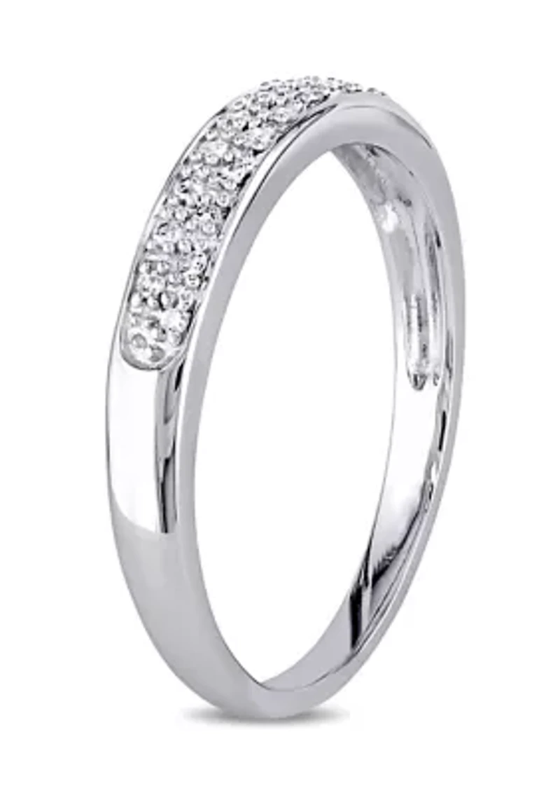 1/10 ct. t.w. Diamond Anniversary Band 10K White Gold