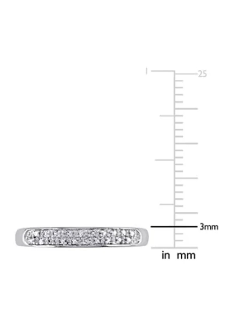 1/10 ct. t.w. Diamond Anniversary Band 10K White Gold