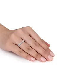 1/10 ct. t.w. Diamond Anniversary Band 10K White Gold