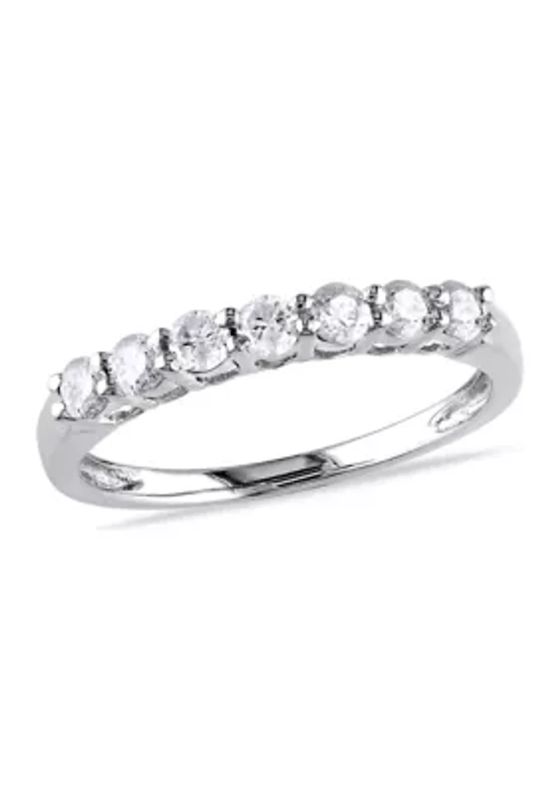 1/2 ct. t.w. Diamond Anniversary Band 10K White Gold