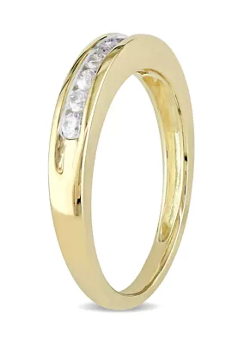 1/4 ct. t.w. Diamond Anniversary Band 10K Yellow Gold