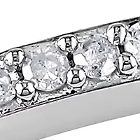 1/10 ct. t.w. Diamond Wedding Band 10K White Gold