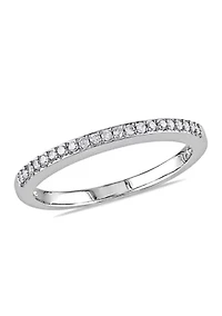 1/10 ct. t.w. Diamond Wedding Band 10K White Gold