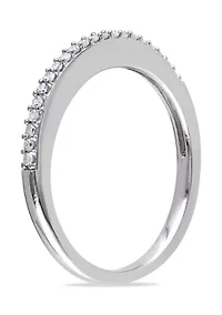 1/10 ct. t.w. Diamond Wedding Band 10K White Gold