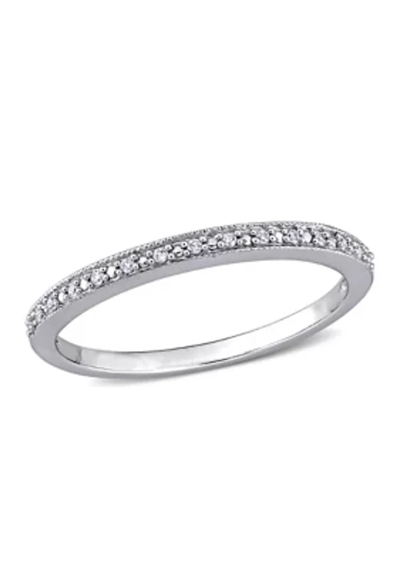 1/20 ct. t.w. Diamond Wedding Band 10K White Gold