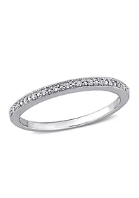 1/20 ct. t.w. Diamond Wedding Band 10K White Gold