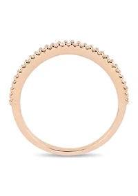 1/7 ct. t.w. Diamond Wedding Band 14K Rose Gold