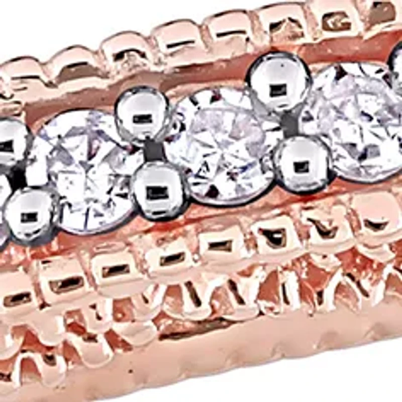 1/10 ct. t.w. Diamond Anniversary Ring 10K Rose Gold