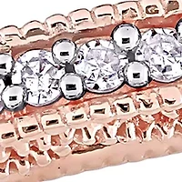 1/10 ct. t.w. Diamond Anniversary Ring 10K Rose Gold