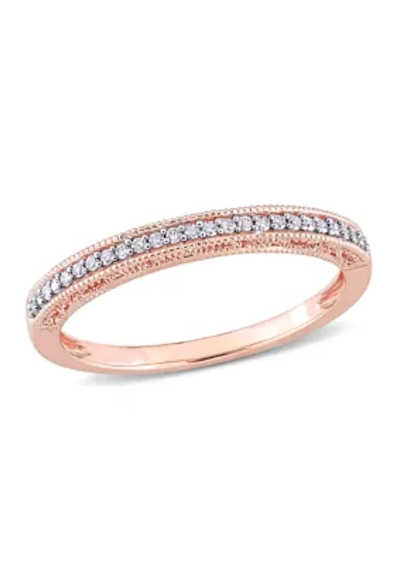 1/10 ct. t.w. Diamond Anniversary Ring 10K Rose Gold