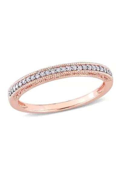 1/10 ct. t.w. Diamond Anniversary Ring 10K Rose Gold