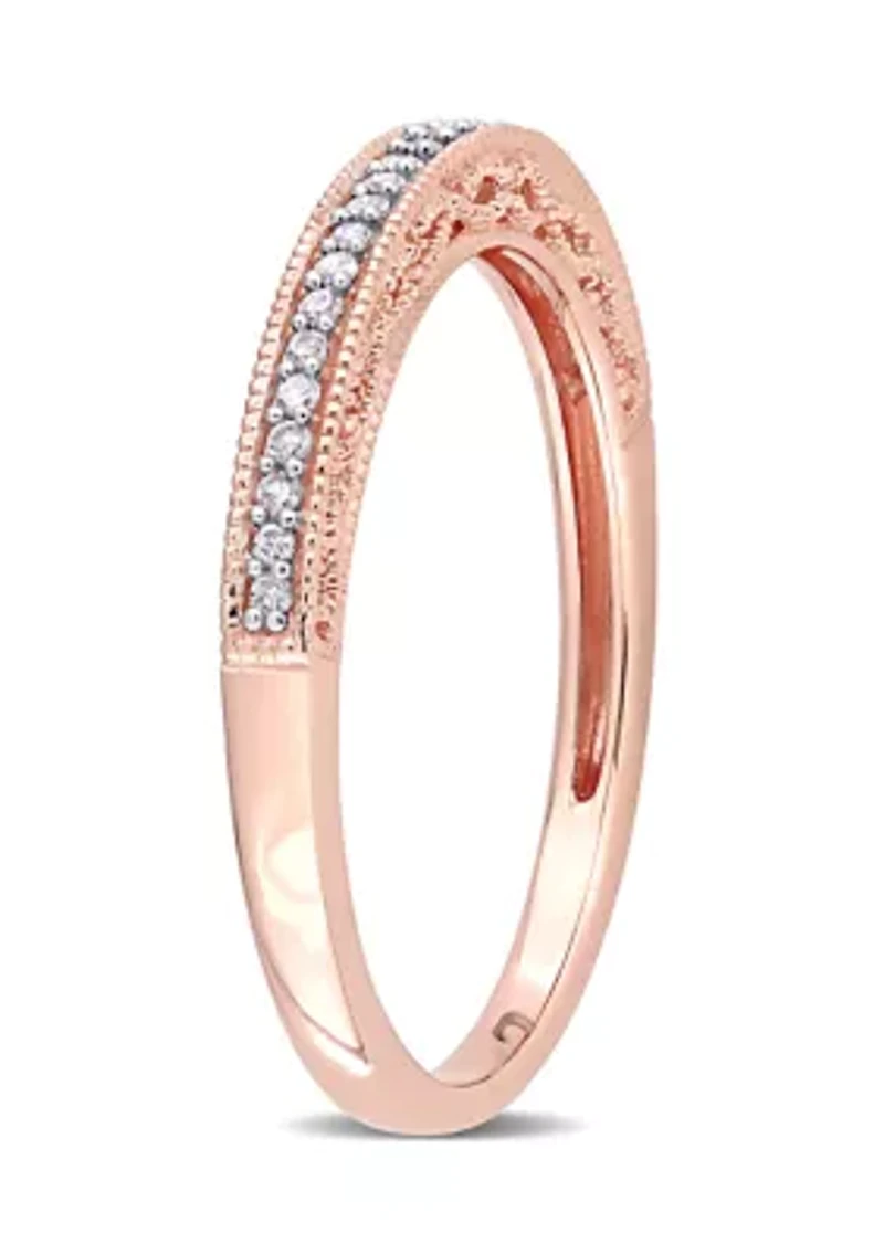 1/10 ct. t.w. Diamond Anniversary Ring 10K Rose Gold