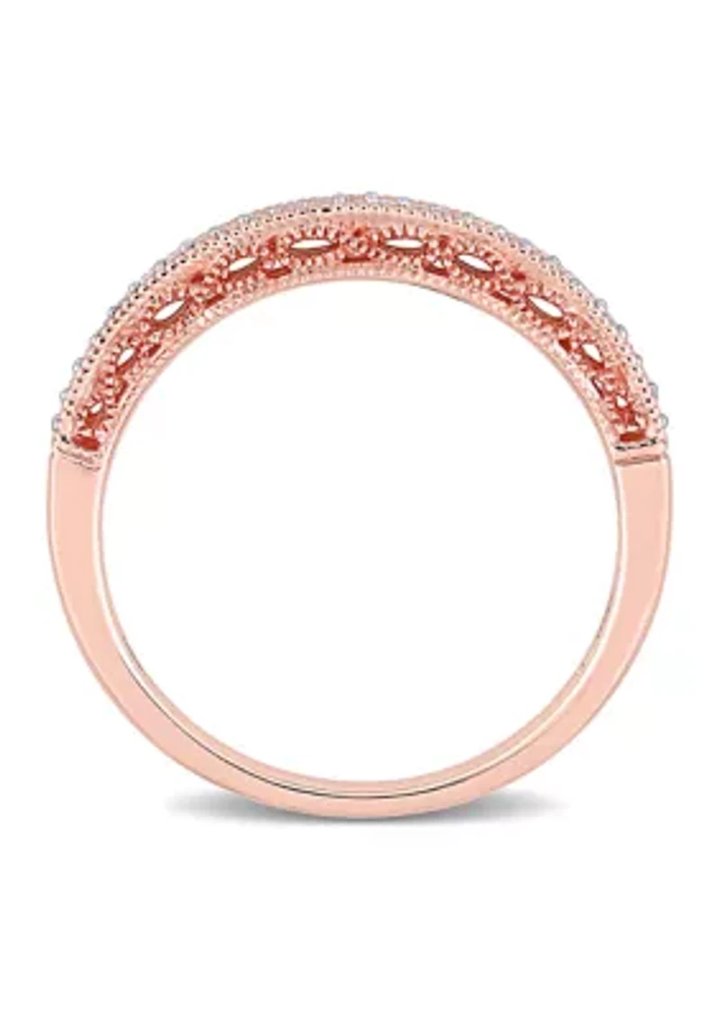 1/10 ct. t.w. Diamond Anniversary Ring 10K Rose Gold
