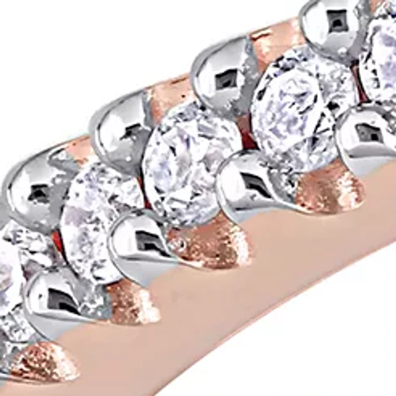 1/8 ct. t.w. Diamond Eternity Ring 14K Rose Gold