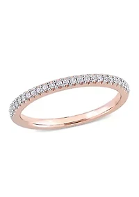1/8 ct. t.w. Diamond Eternity Ring 14K Rose Gold