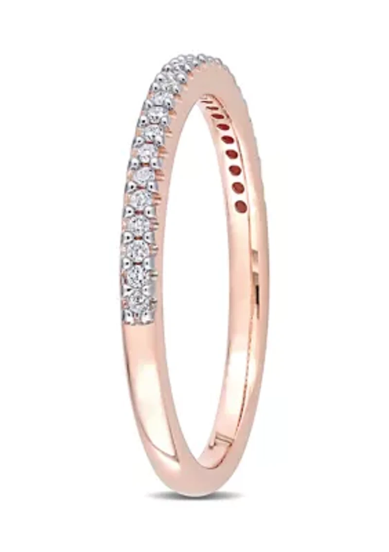 1/8 ct. t.w. Diamond Eternity Ring 14K Rose Gold