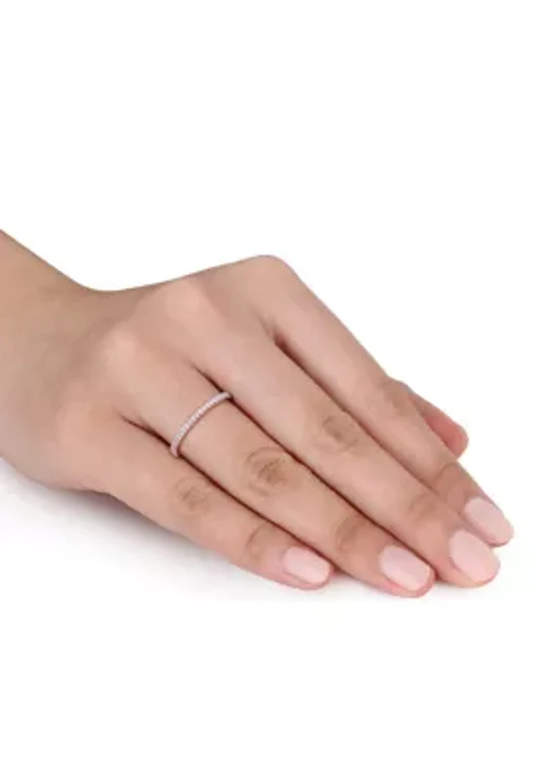 1/8 ct. t.w. Diamond Eternity Ring 14K Rose Gold