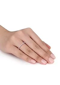 1/8 ct. t.w. Diamond Eternity Ring 14K Rose Gold