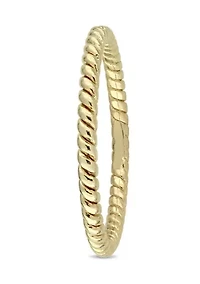 Twist Wedding Band 14K Yellow Gold