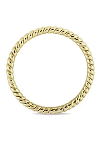 Twist Wedding Band 14K Yellow Gold