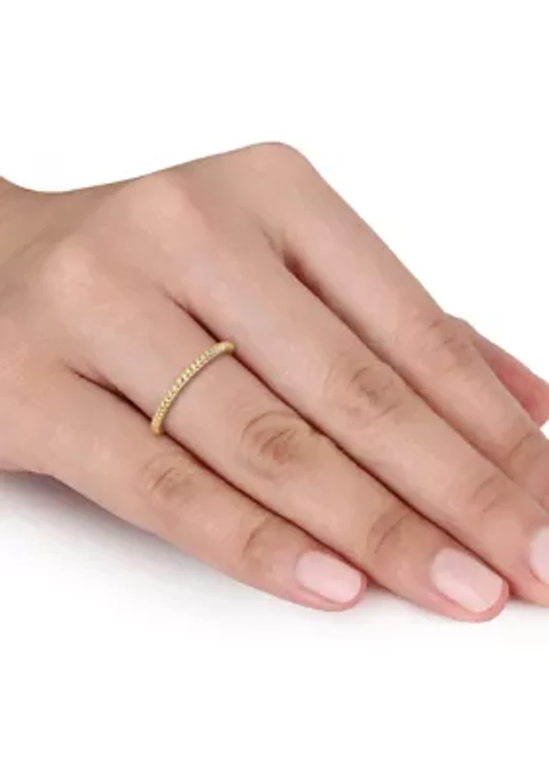 Twist Wedding Band 14K Yellow Gold