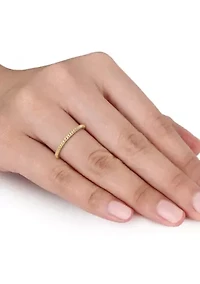 Twist Wedding Band 14K Yellow Gold