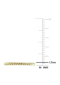 Twist Wedding Band 14K Yellow Gold