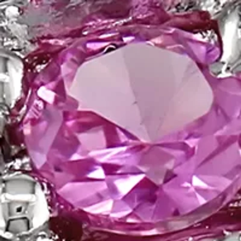 4/5 ct. t.w. Lab Created Pink and White Sapphire Anniversary Band Sterling Silver