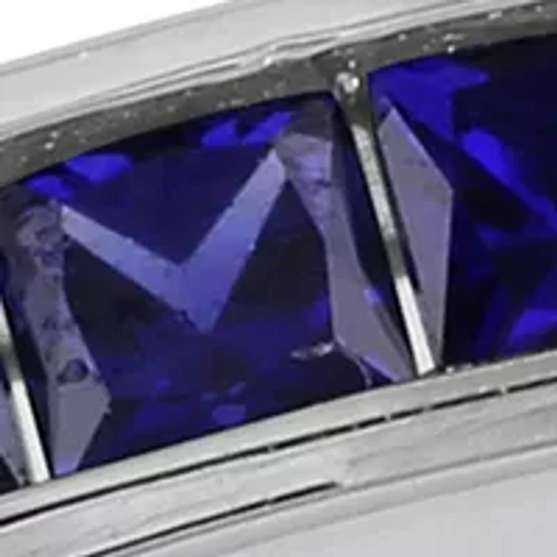 2.25 ct. t.w. Lab Created Blue and White Sapphire -Piece Anniversary Band Set of Stacking Rings Sterling Silver