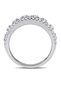 ct. t.w. Lab Created White Sapphire Anniversary Band Sterling Silver