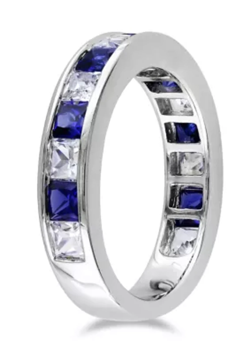 ct. t.w. Lab Created White Sapphire Anniversary Band Sterling Silver