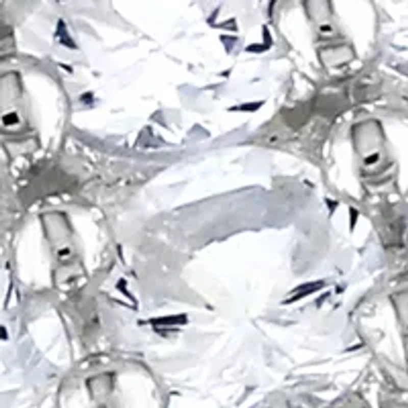 1.88 ct. t.w. Lab Created White Sapphire Double Row Ring Sterling Silver