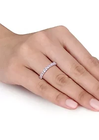 1.1 ct. t.w. Lab Created White Sapphire Stacking Ring Sterling Silver