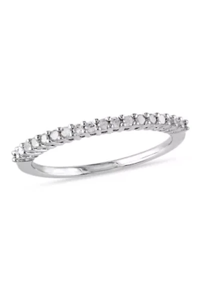 1/5 ct. t.w. Diamond Anniversary Band Sterling Silver