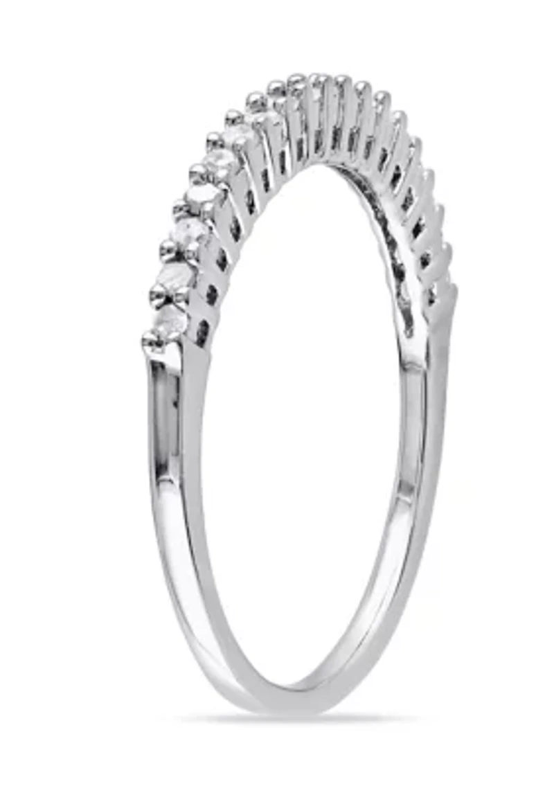 1/5 ct. t.w. Diamond Anniversary Band Sterling Silver