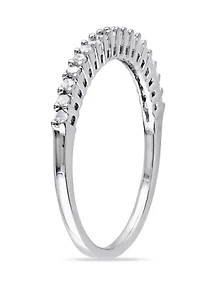 1/5 ct. t.w. Diamond Anniversary Band Sterling Silver
