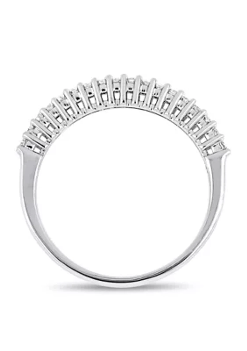 1/5 ct. t.w. Diamond Anniversary Band Sterling Silver