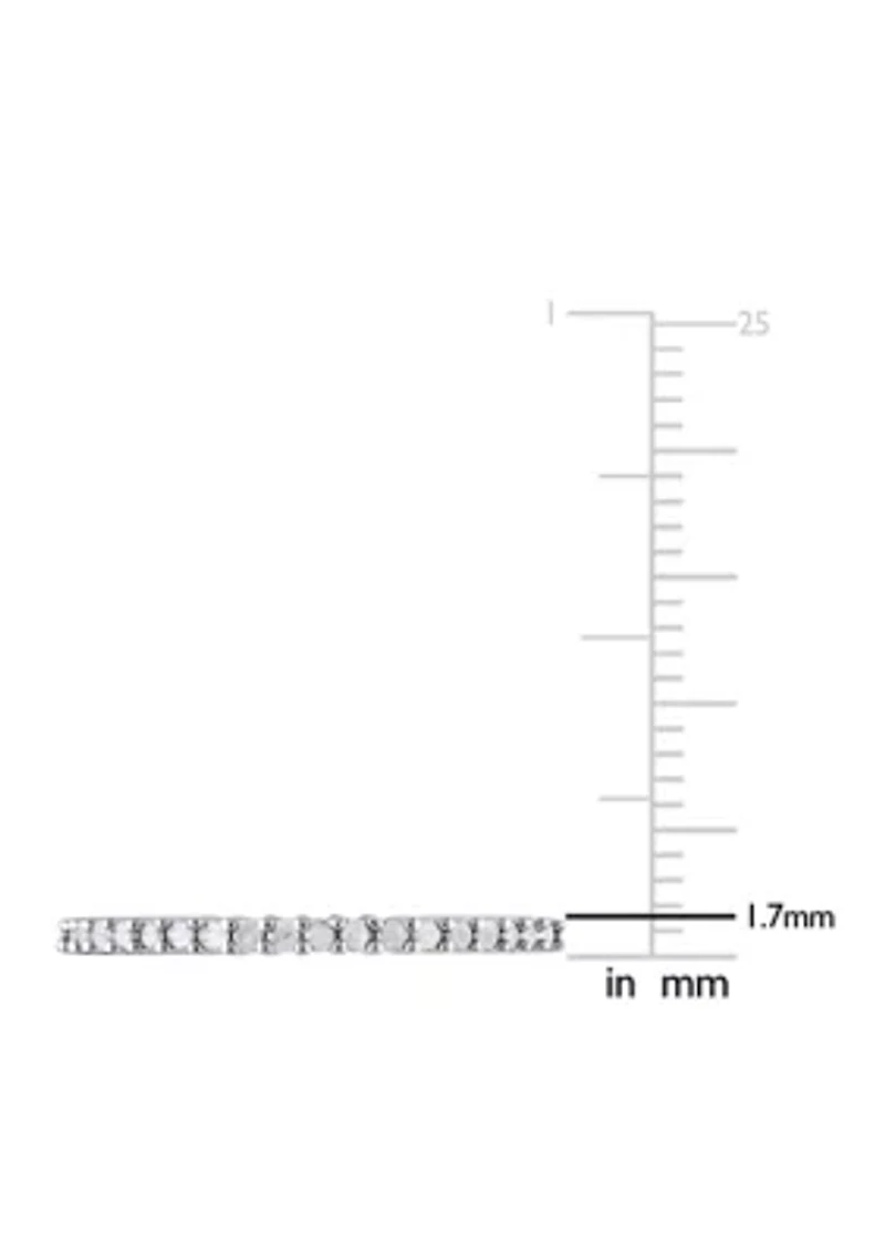 1/5 ct. t.w. Diamond Anniversary Band Sterling Silver