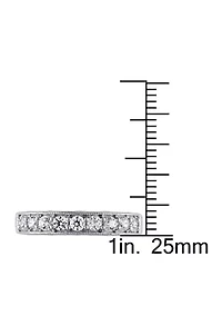 4/5 ct. t.w. Lab Created White Sapphire Anniversary Band Sterling Silver